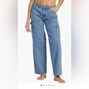 Billabong Leia Carpenter Jeans in Blue Rinse Indigo